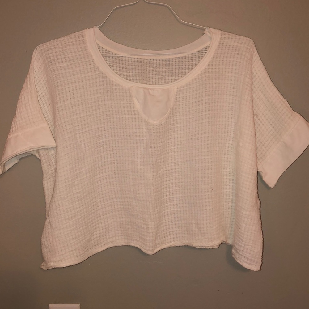 White crop top